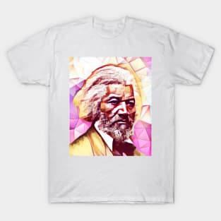 Frederick Douglass Pink Portrait | Frederick Douglass Artwork 13 T-Shirt